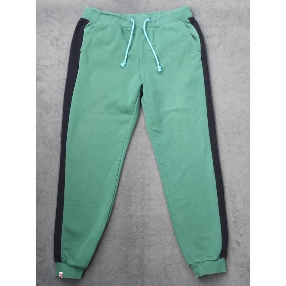 LEGO x Target Jogger Sweatpants Mens L Green Black Excellent Fleece Lined